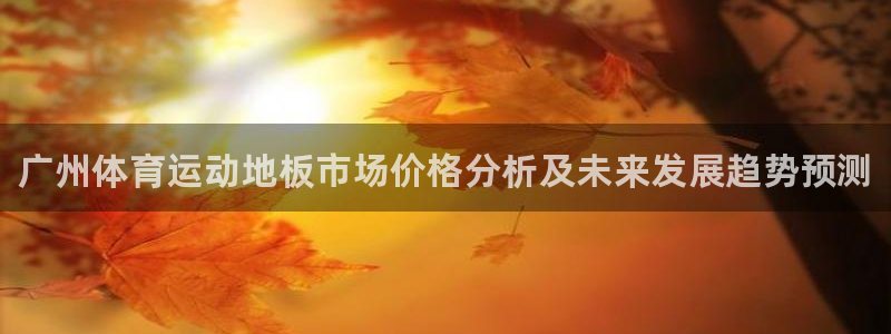 球客岛：广州体育运动地板市场价格分析及未来发展趋势预测