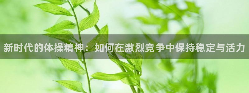 球客岛：新时代的体操精神：如何在激烈竞争中保持稳定与活力
